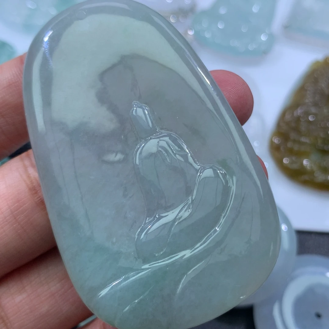 颈饰未镶嵌翡翠缅甸天然A货翡翠