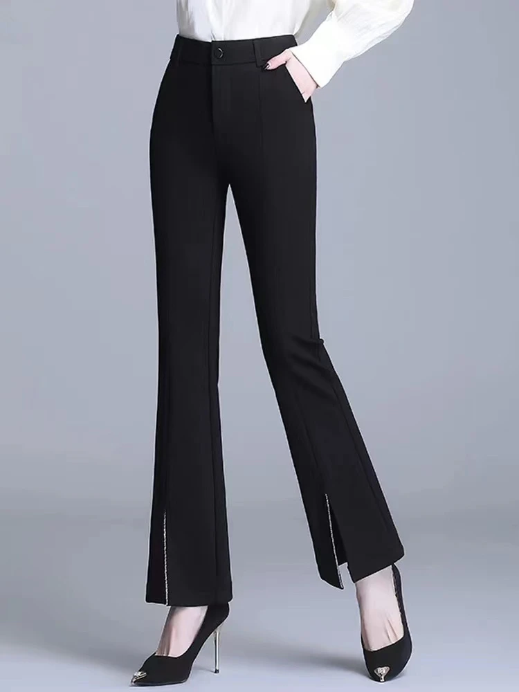 邹先森907-28杭州品牌显瘦高腰微时尚百搭喇叭裤