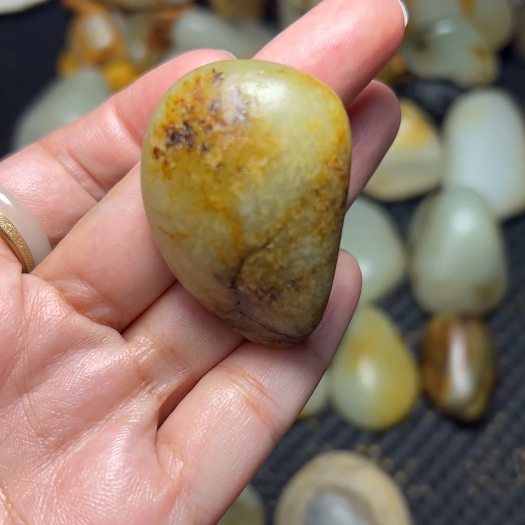 和田玉未镶嵌挂件25