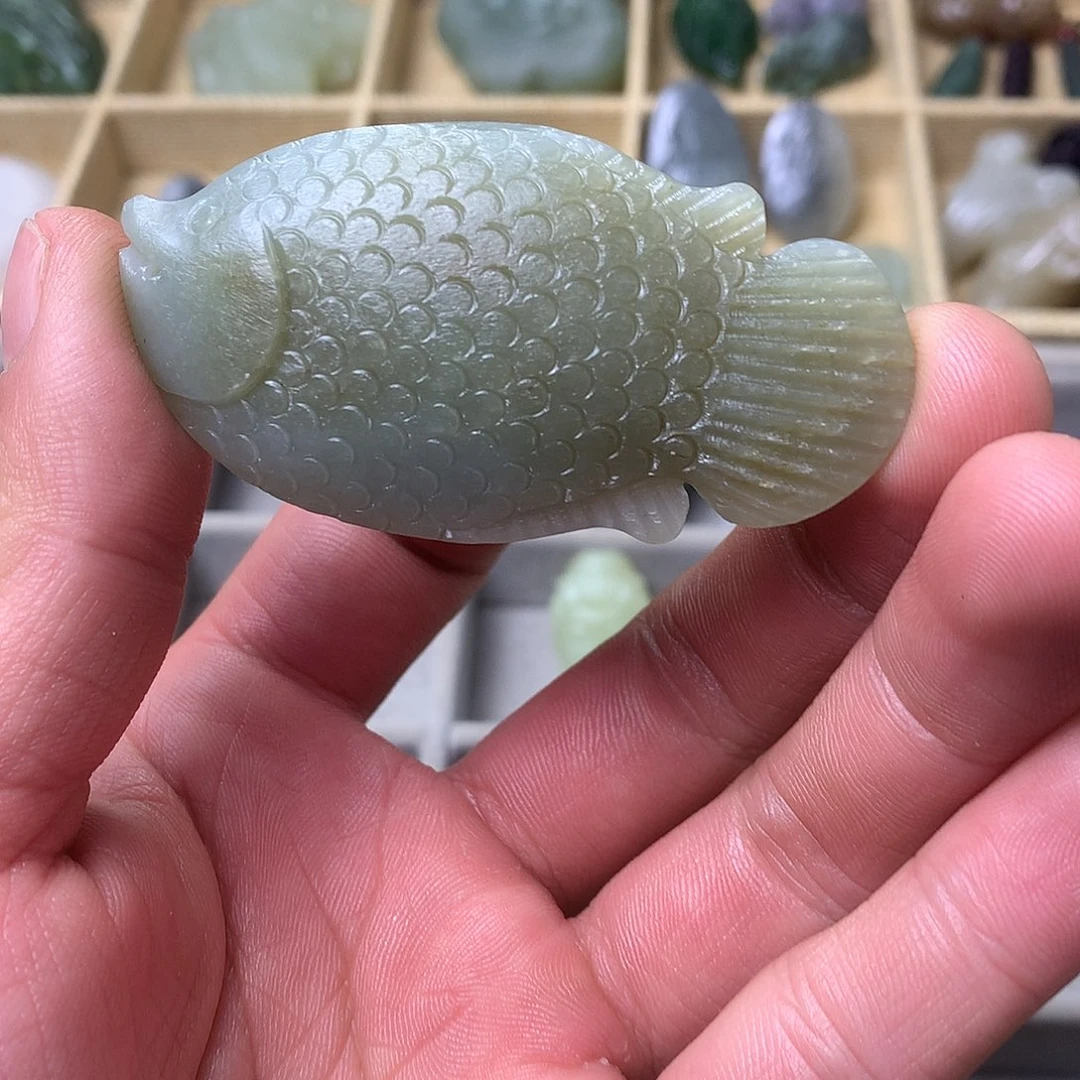 和田玉未镶嵌吊坠(不含链)