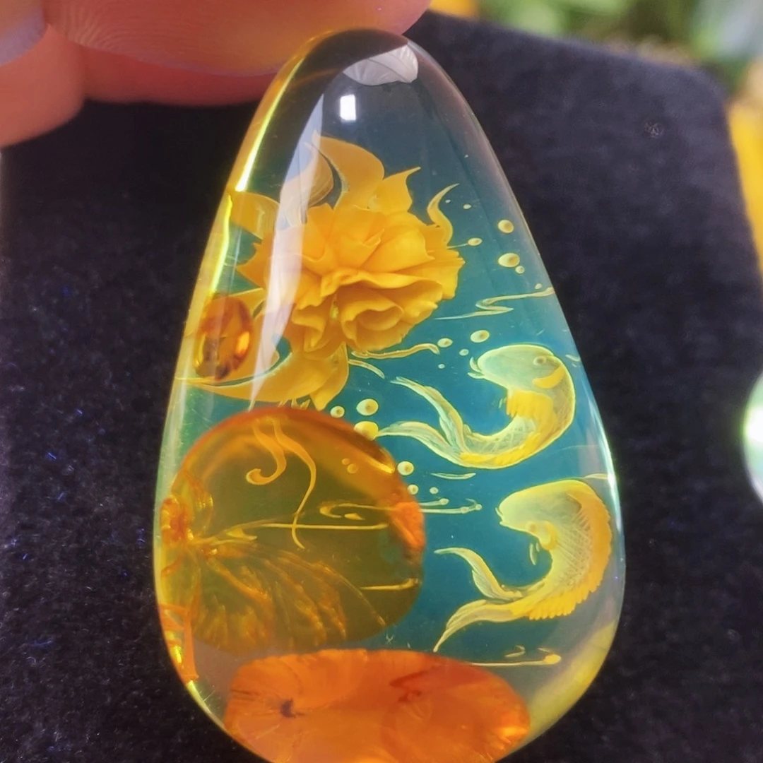 【闪购商品】未镶嵌吊坠(不含链)金珀