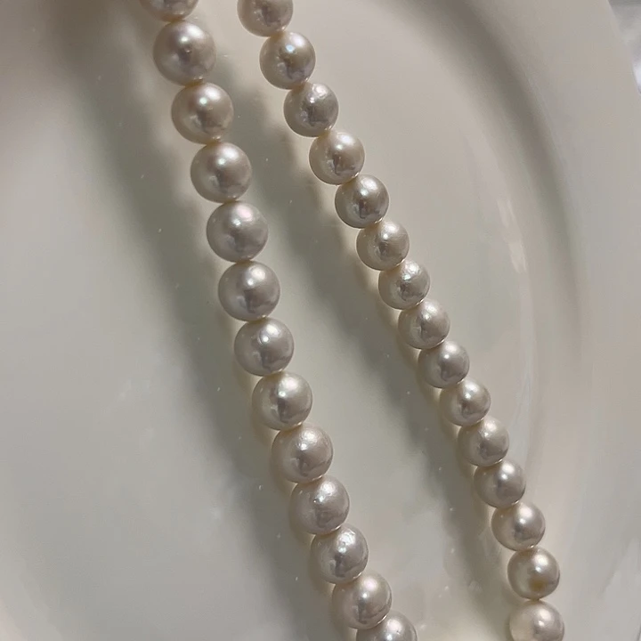 淡水珍珠未镶嵌9-11冷白肉眼正圆