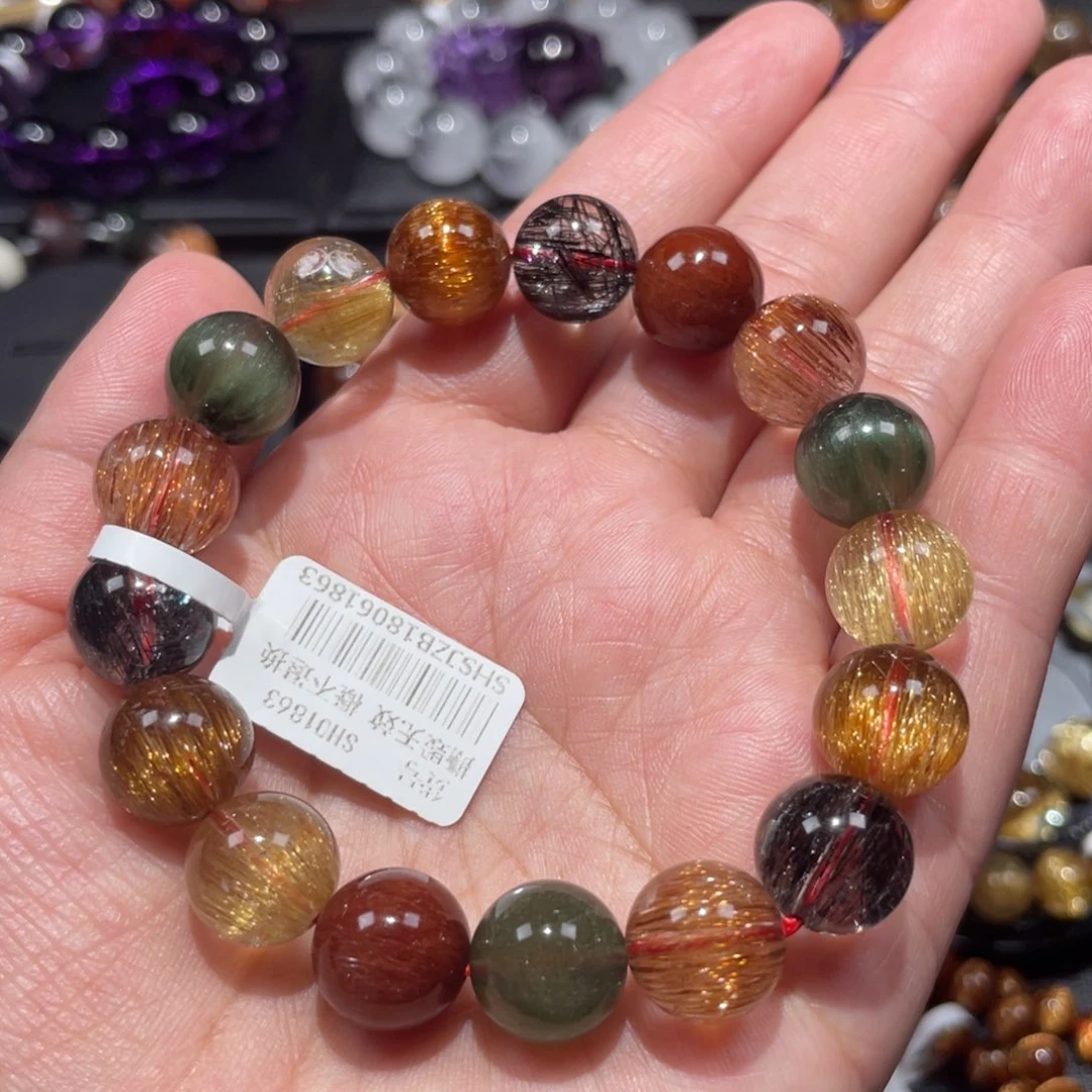 手链水晶未镶嵌彩顺发12mm左右