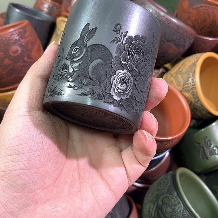茶杯紫砂全手工紫砂主任杯