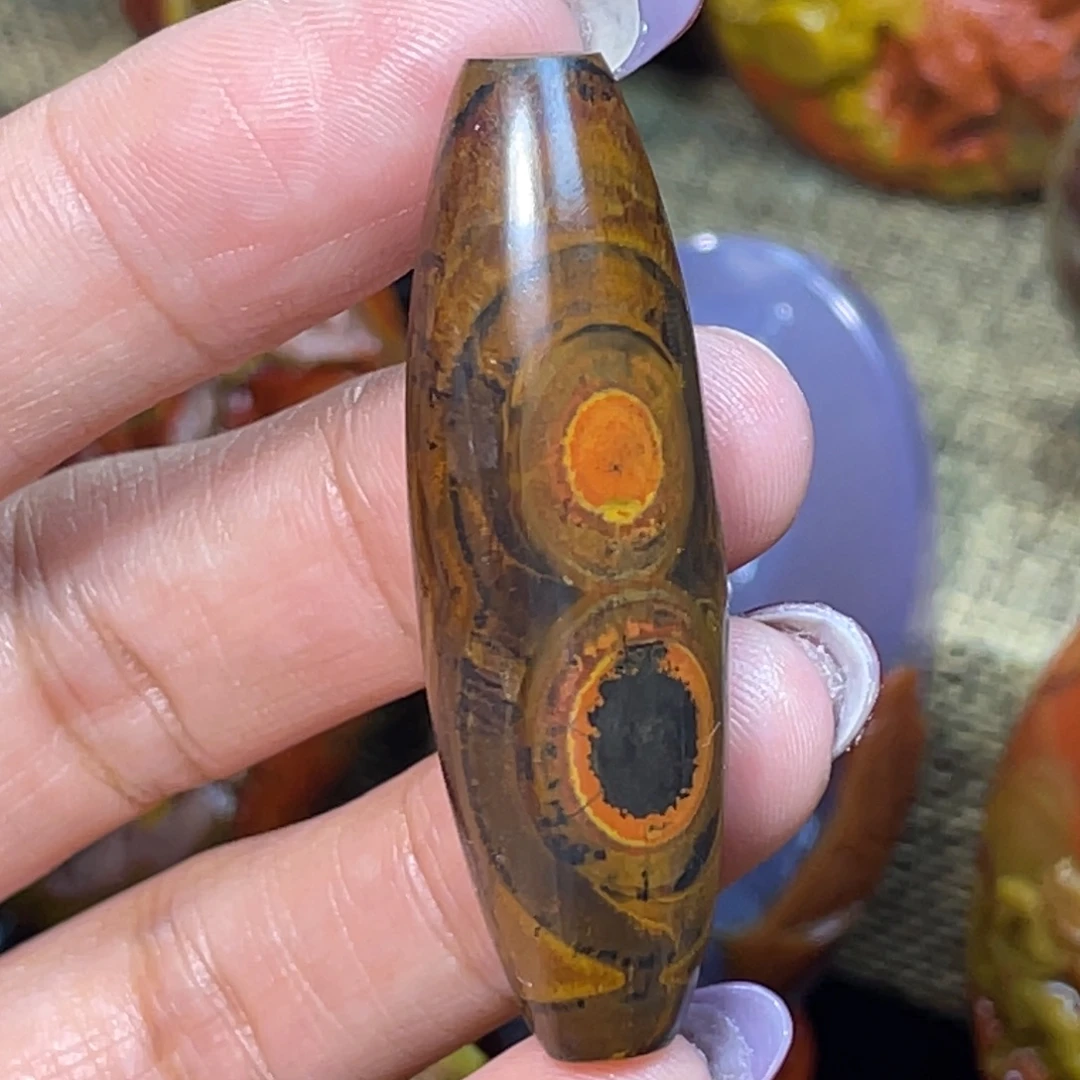 未镶嵌玛瑙/玉髓珠宝奇石品质天眼天珠福利
