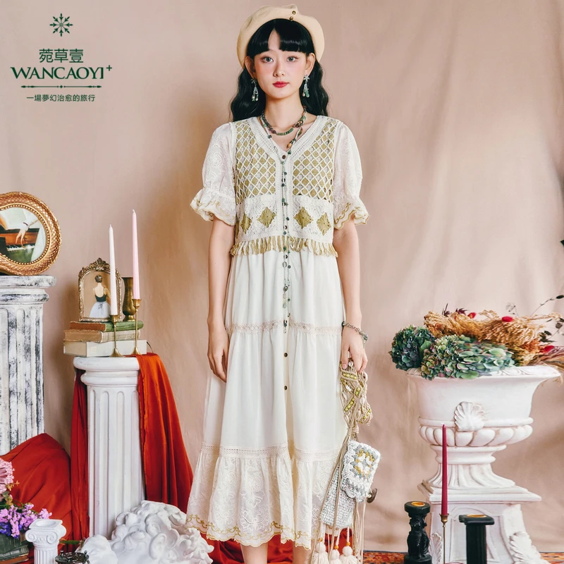 【商场同款】【异域风情】菀壹2025夏季新款连衣裙Q15611421