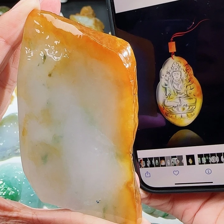 定制翡翠未镶嵌翡翠挂件