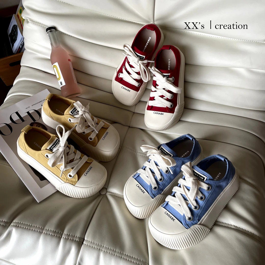 糖糖 | 歪头小饼干 |  5cm 休闲帆布鞋  出勤旅游必备」；ECX55108