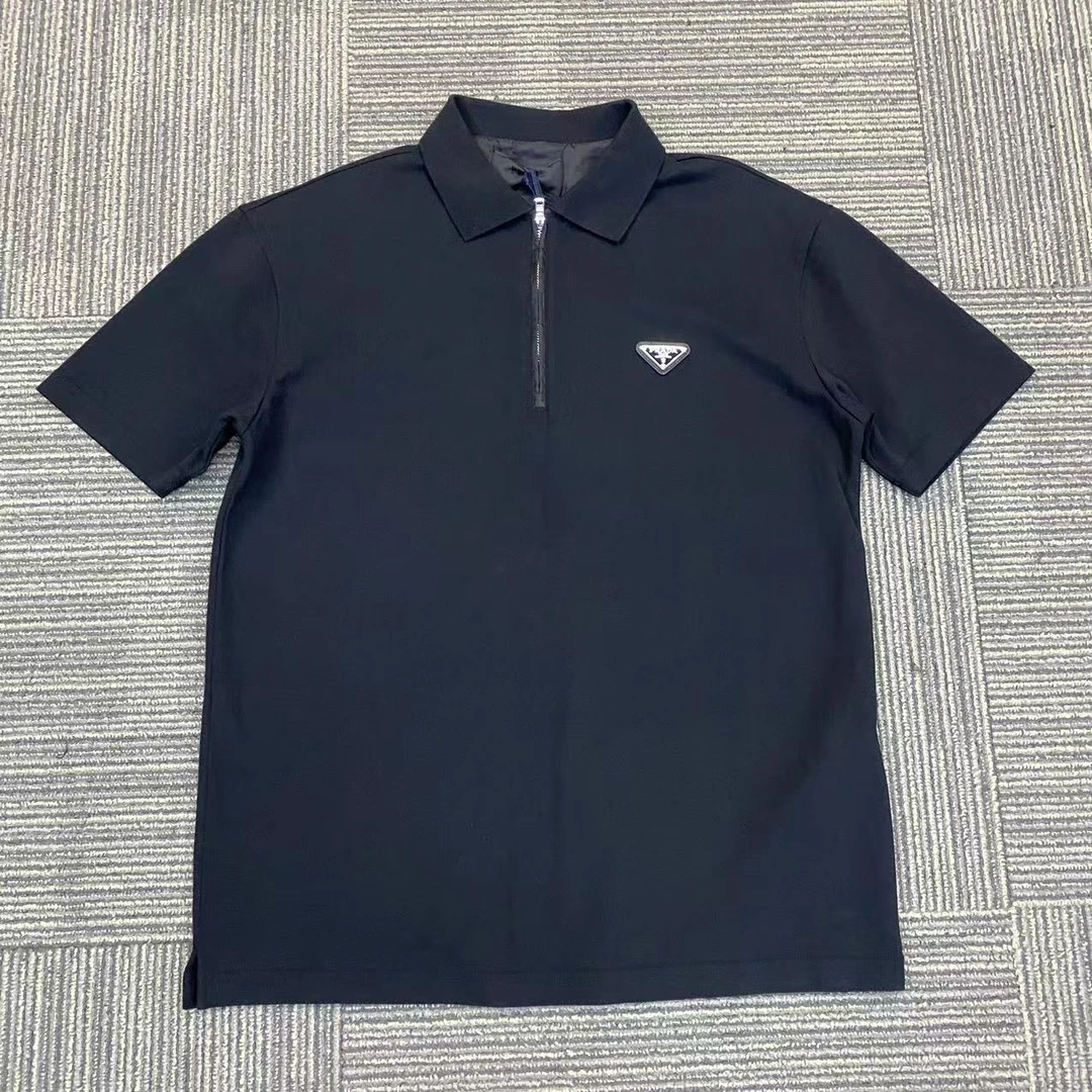 未使用 Prada/普拉达 全新PRADA普拉达拉链短袖POLO衫
