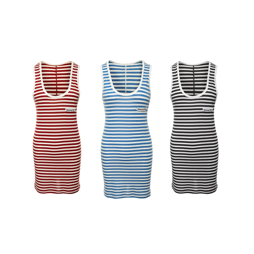 RT 撞色条纹背心裙25年春夏款RTS5-BX017A/B/D——750