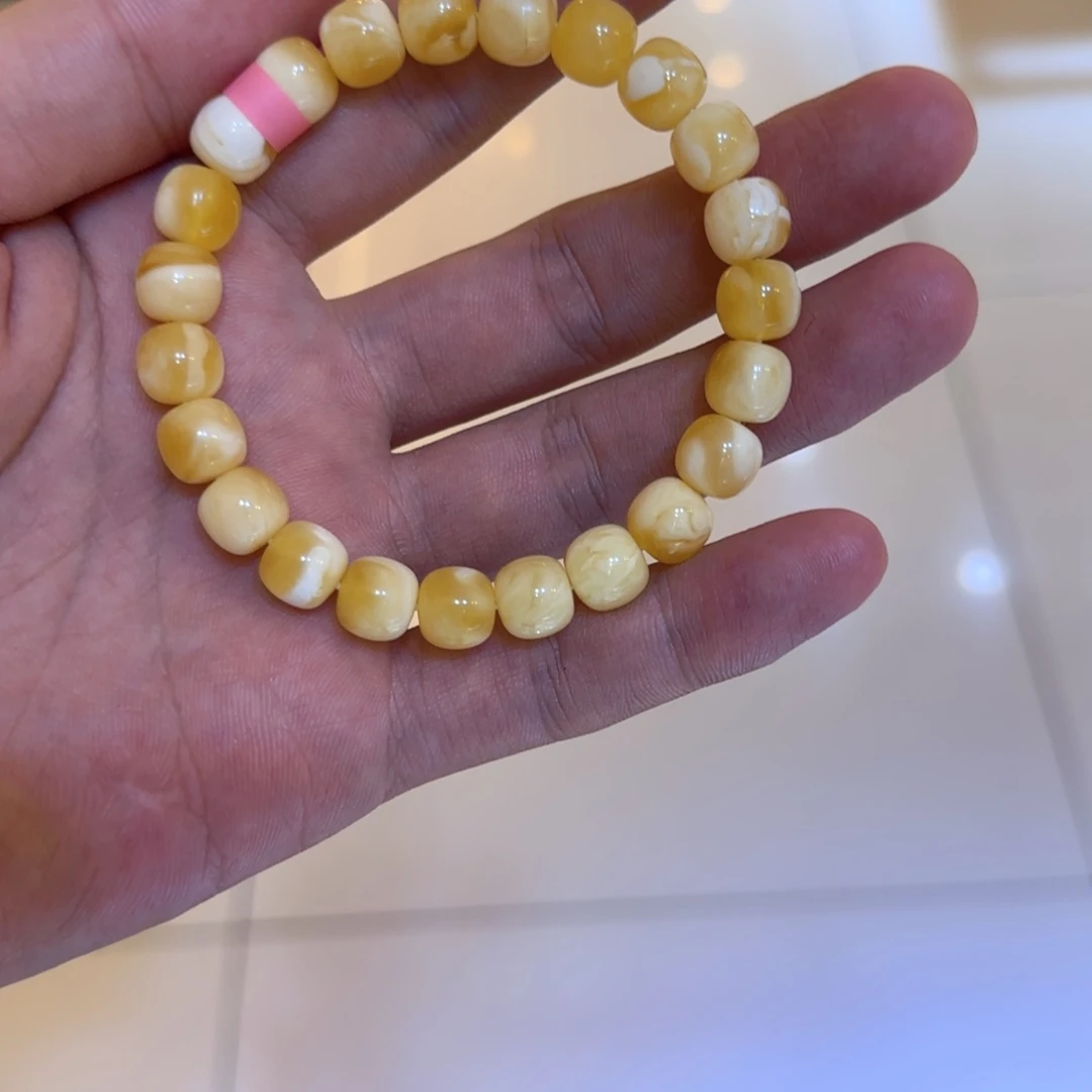 未镶嵌琥珀手链蜜蜡