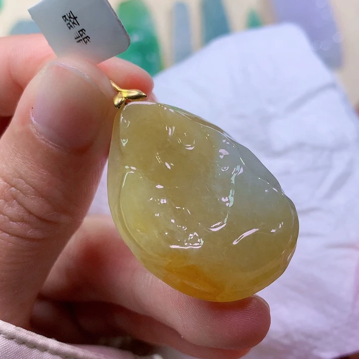 翡翠未镶嵌吊坠(不含链)