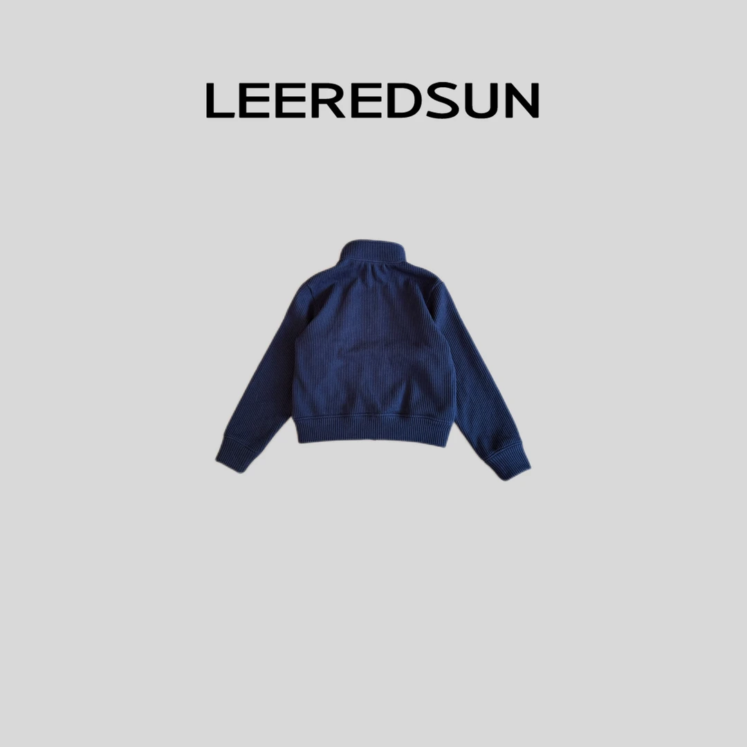 LEEREDSUN "" 简约立领撞色条纹加绒外套YY01WT3163