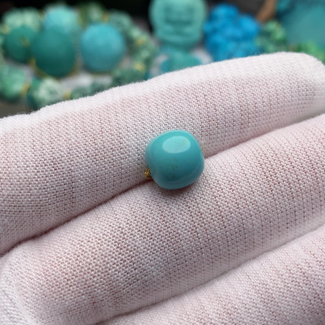 绿松石未镶嵌珠宝奇石9.2mm