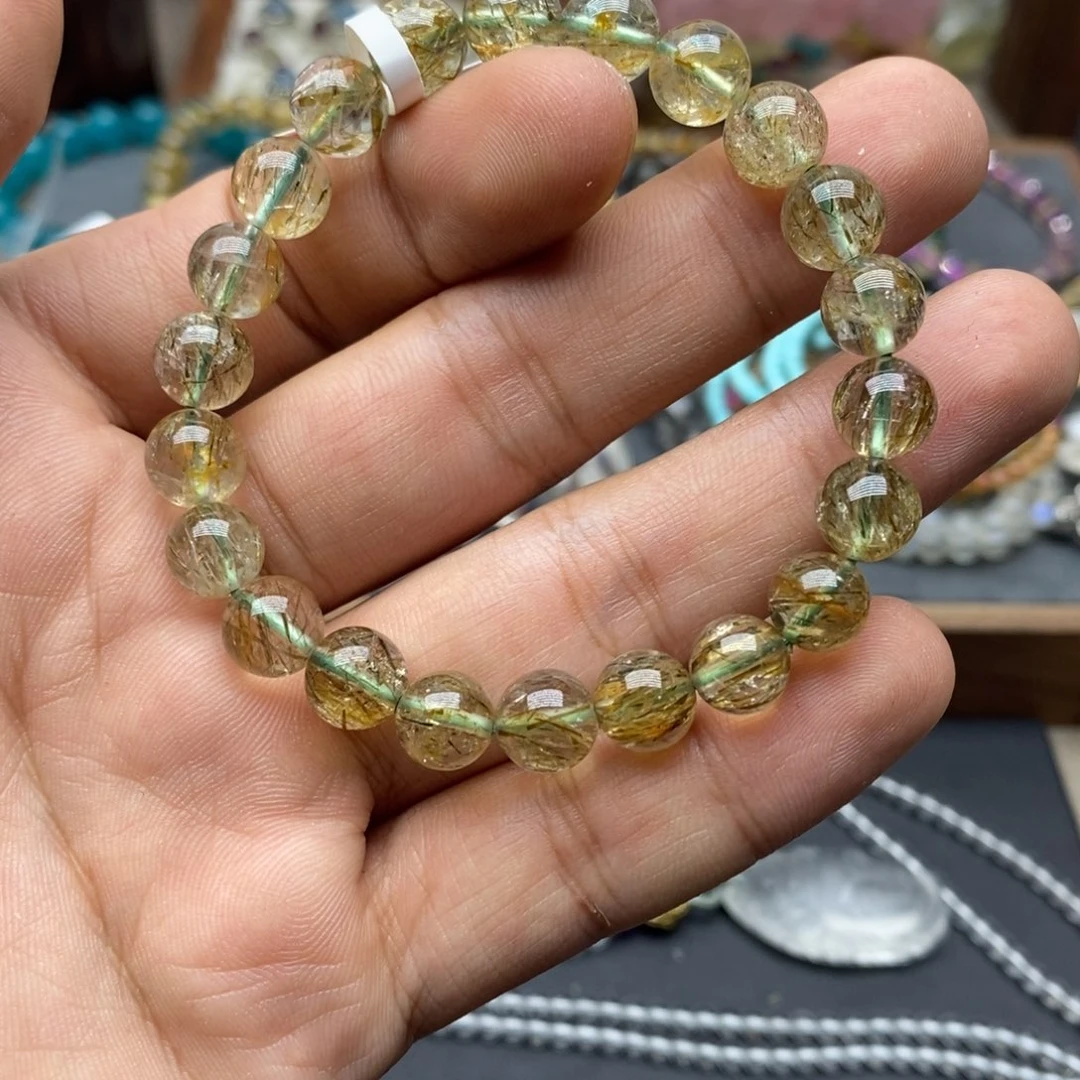 水晶手链未镶嵌绿发晶