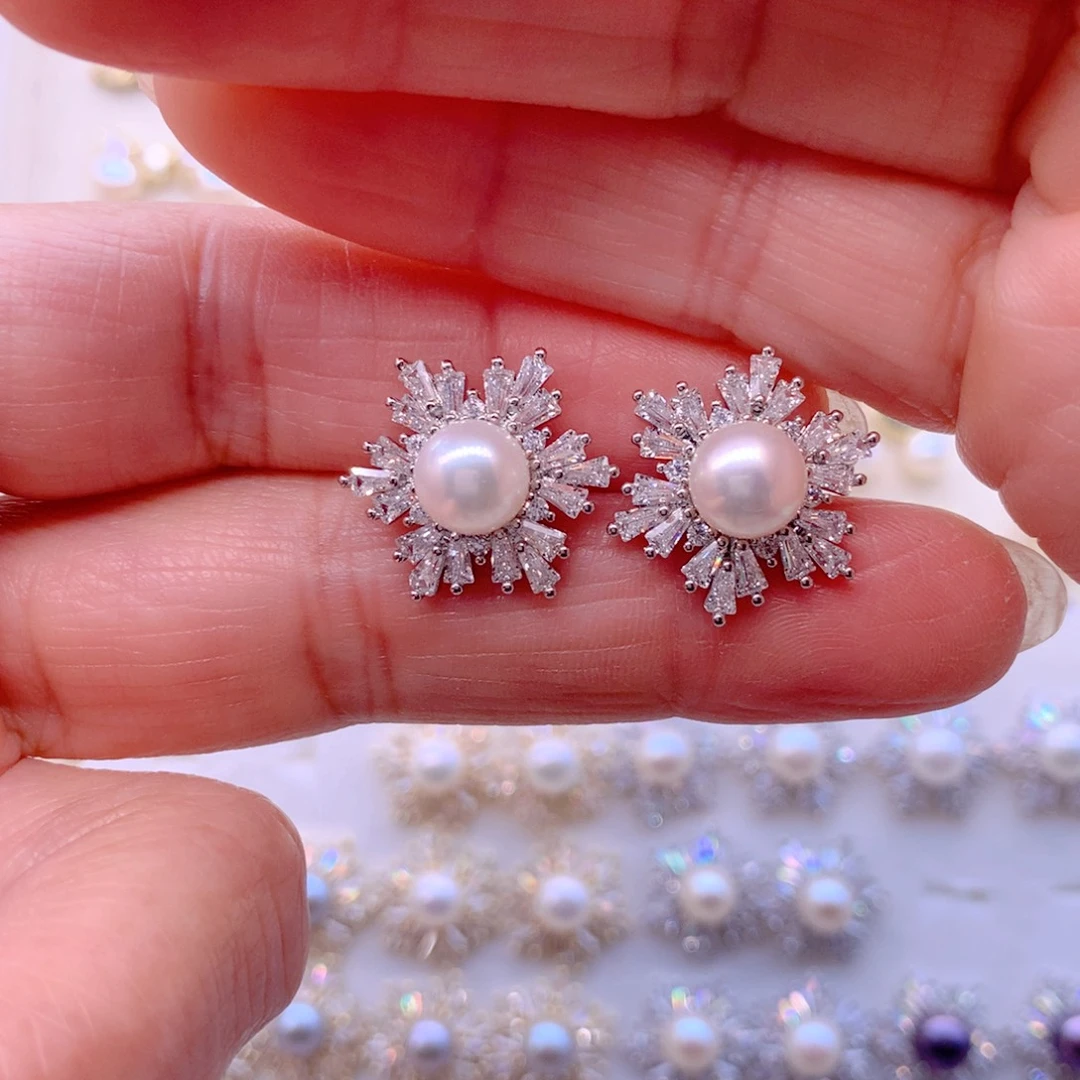 耳饰淡水珍珠合金