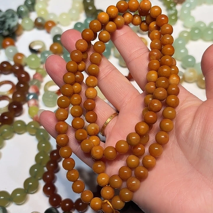 蛇纹石玉未镶嵌手串