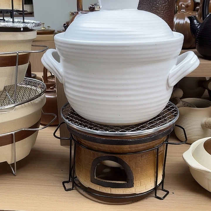 陶土砂锅冬瓜煲大号白色