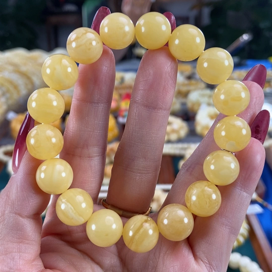 琥珀未镶嵌珠宝奇石12圆珠19,75