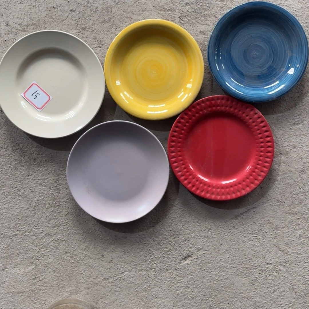 渔***鱼直播特惠八寸浅盘五支装微瑕