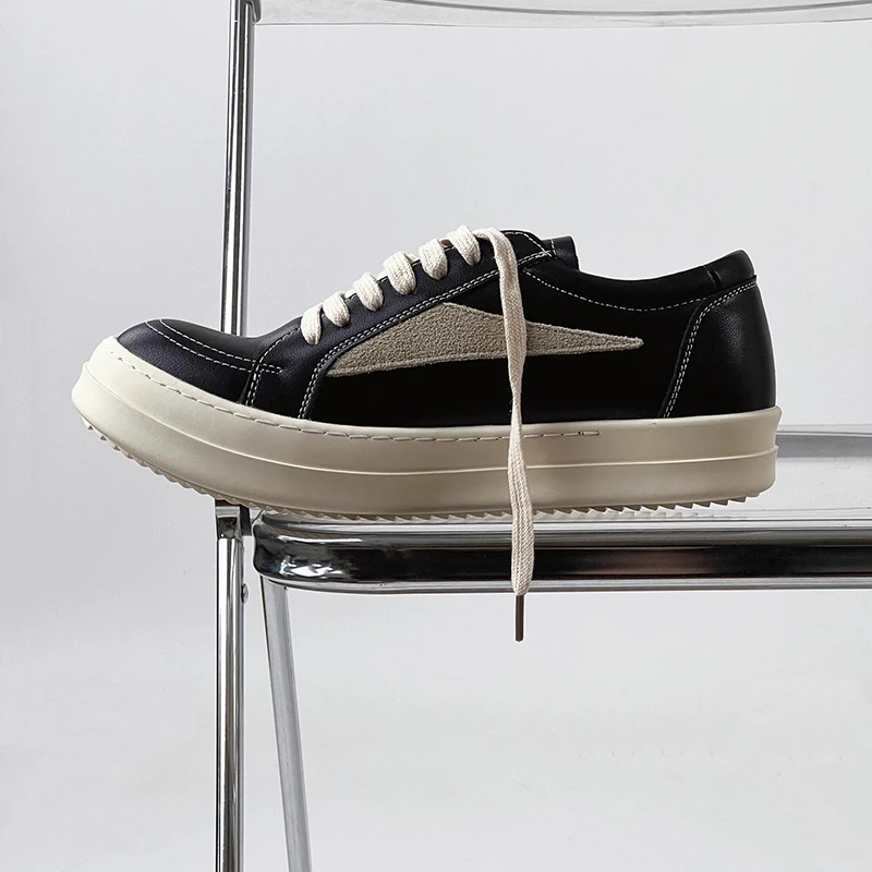 ro倒三角板鞋2025夏季新款厚底增高休闲通勤正品德训鞋男款女百搭