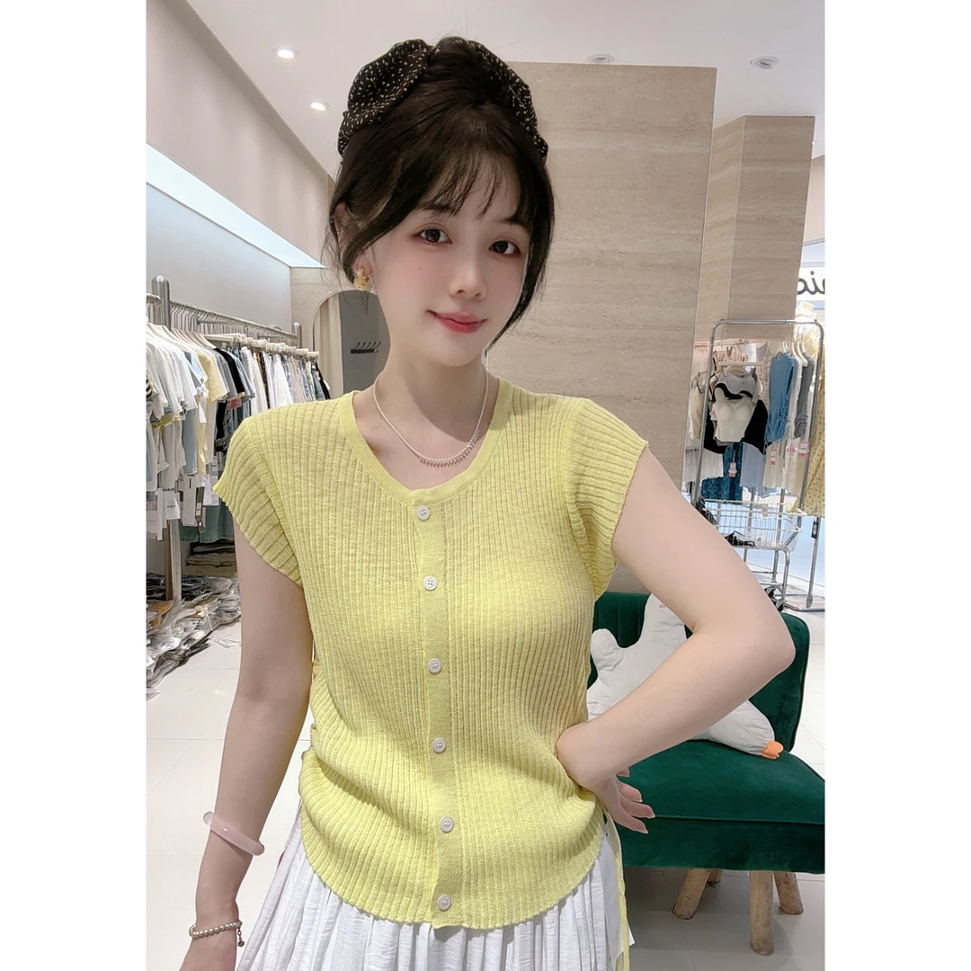 2165双抽绳针织上衣