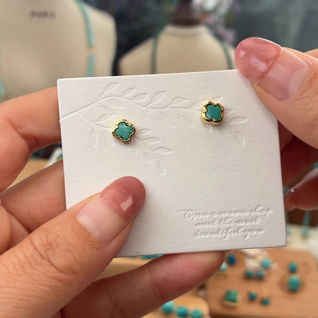 绿松石合金耳饰耳钉