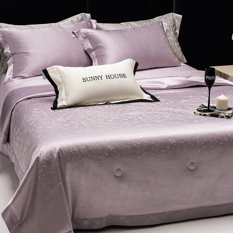 【极光】高精密天丝夏被四件套桑蚕丝填充