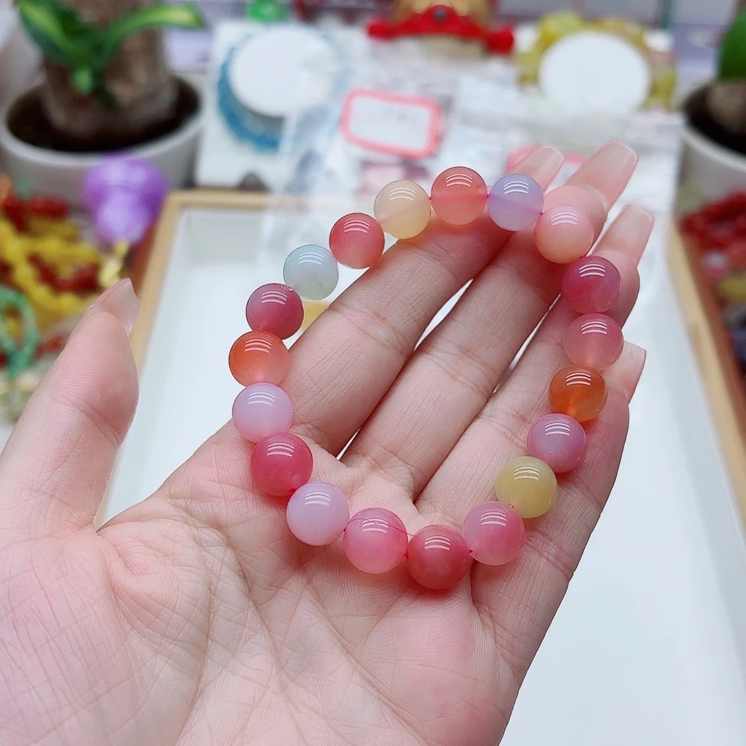 玛瑙/玉髓未镶嵌手链盐源1