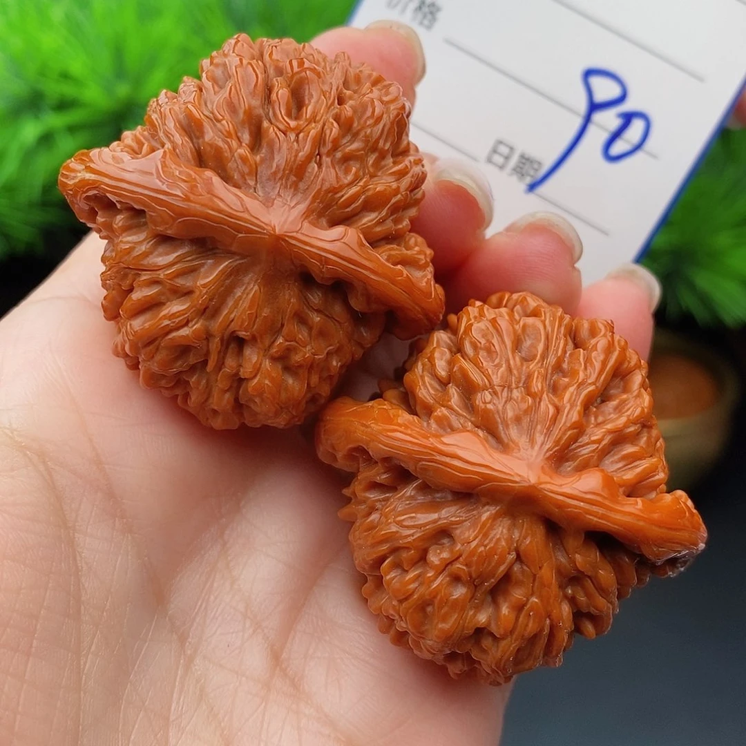 文玩核桃把件42四座楼狮子头90