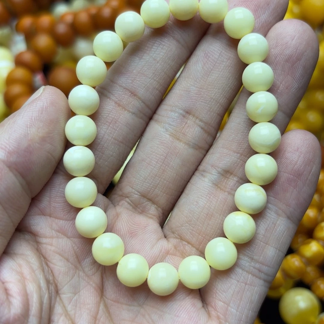 未镶嵌琥珀手链蜜蜡