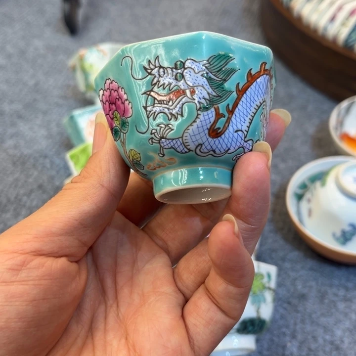 手绘茶杯盖碗陶瓷