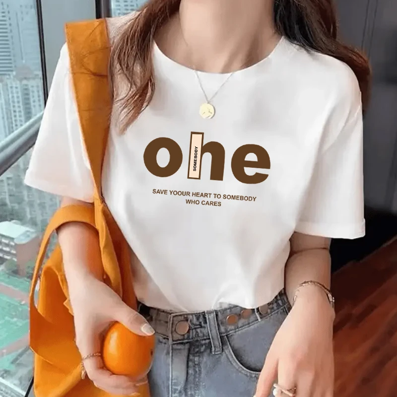 短袖新款【100％纯棉】2025纯棉潮流圆领短袖百搭男女同款多种图案情