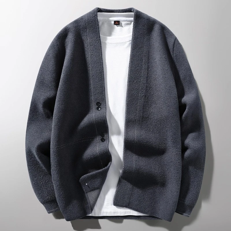 仓石一树潮牌韩版潮流针织衫男士秋冬新款宽松百搭轻奢高级感男装