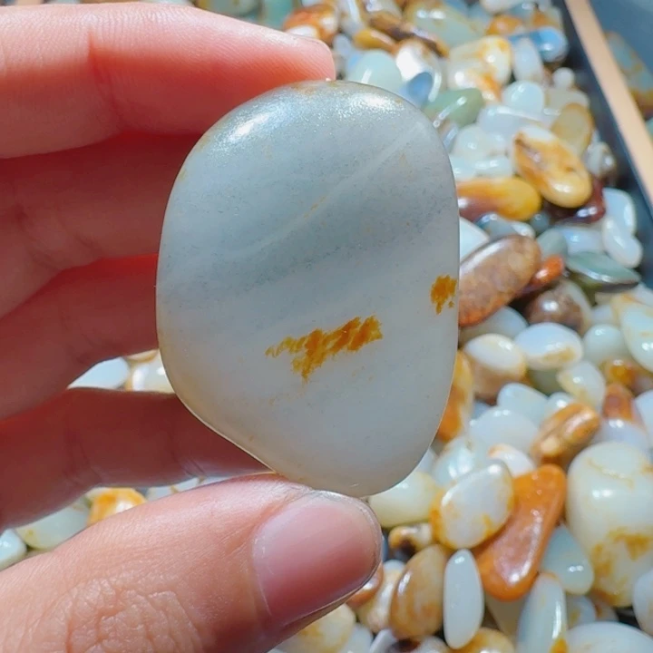 和田玉未镶嵌挂件26.4克