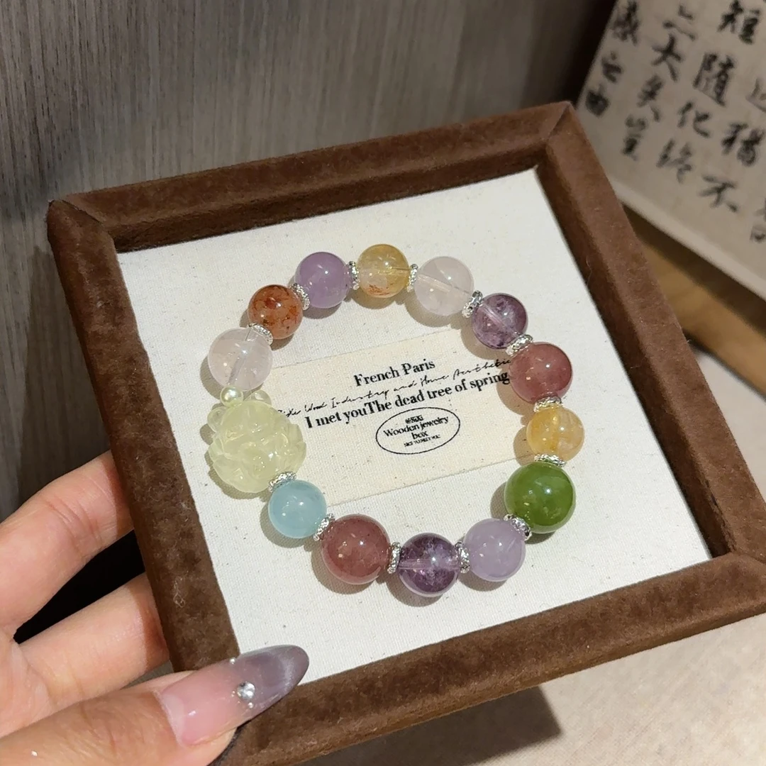 【多宝凤九】小众多宝水晶手串轻奢设计 多样性发一颜色微差