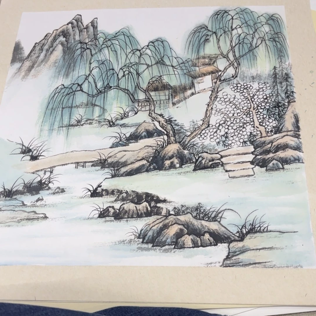 国画50-50卡纸作品艺
