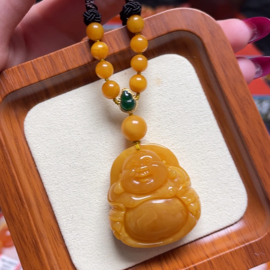 蜜蜡颈饰未镶嵌项链