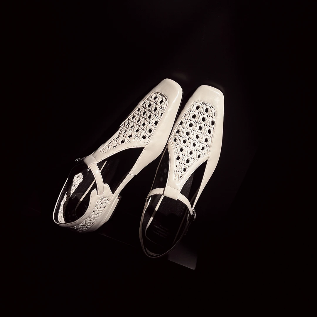 Sheriley77小众百搭夏季镂空单鞋中口包头方头韩版玛丽珍鞋软底