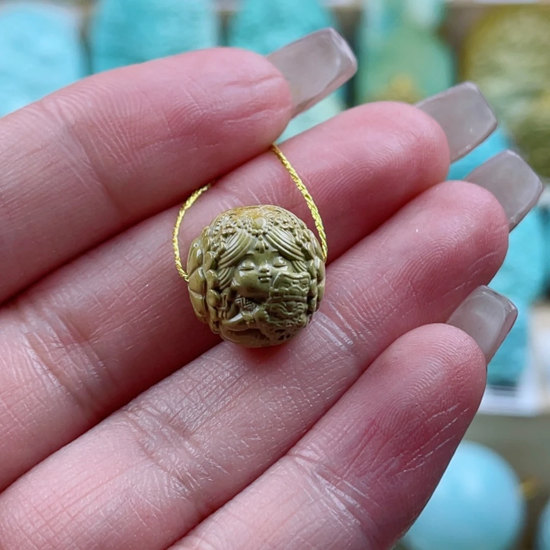 绿松石未镶嵌珠宝奇石13mm
