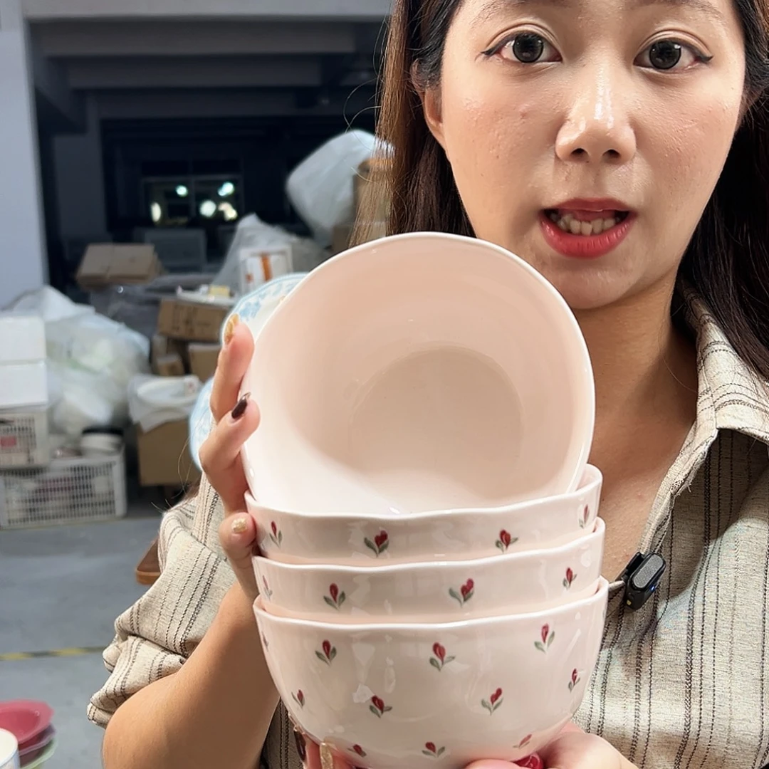 潮州微瑕陶瓷餐具5.5寸