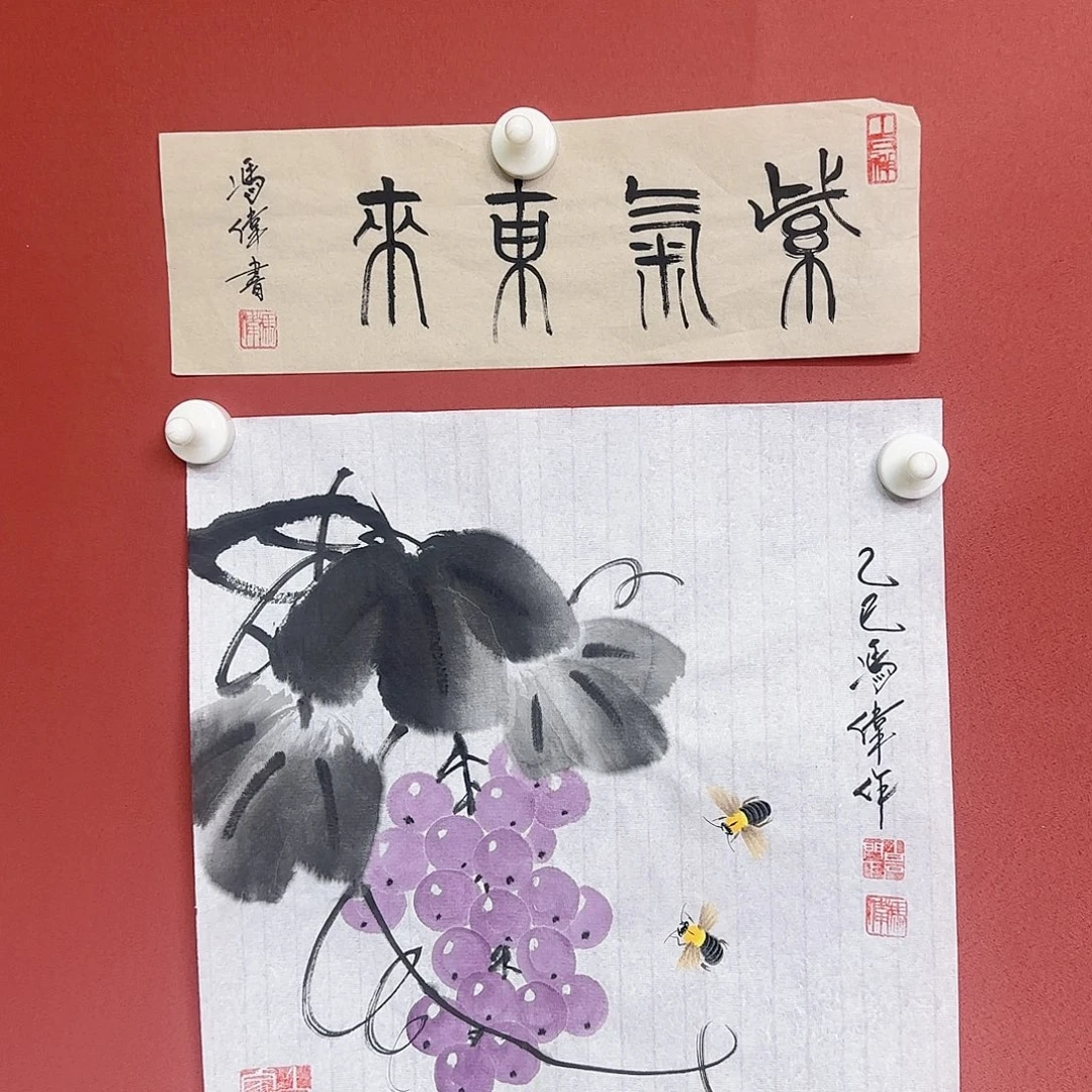 国画冯伟老师手绘作品