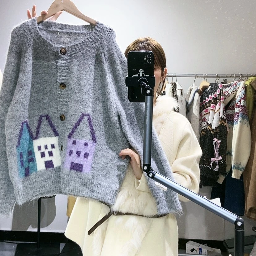 【闪购商品】灰色开衫
