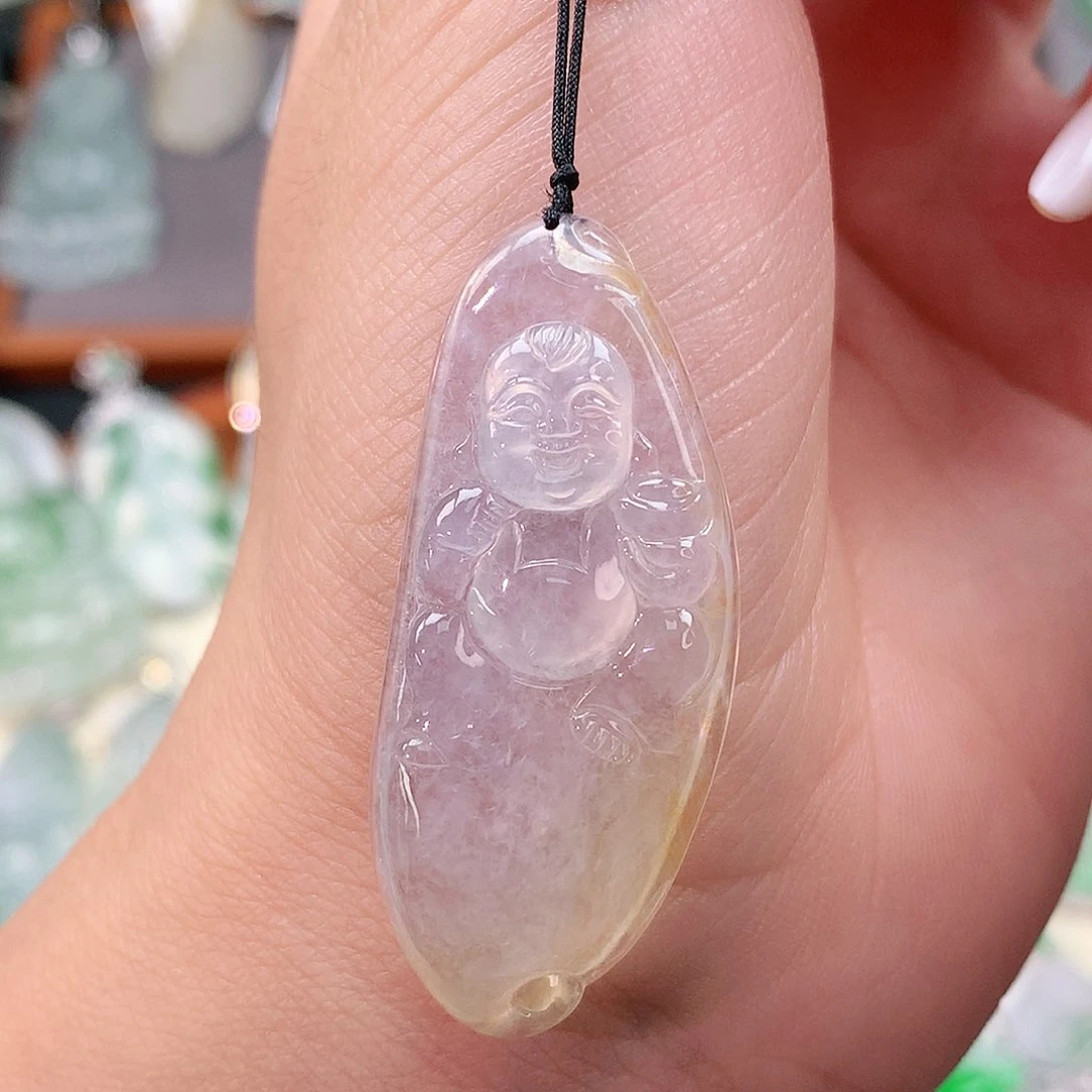 颈饰未镶嵌翡翠童子