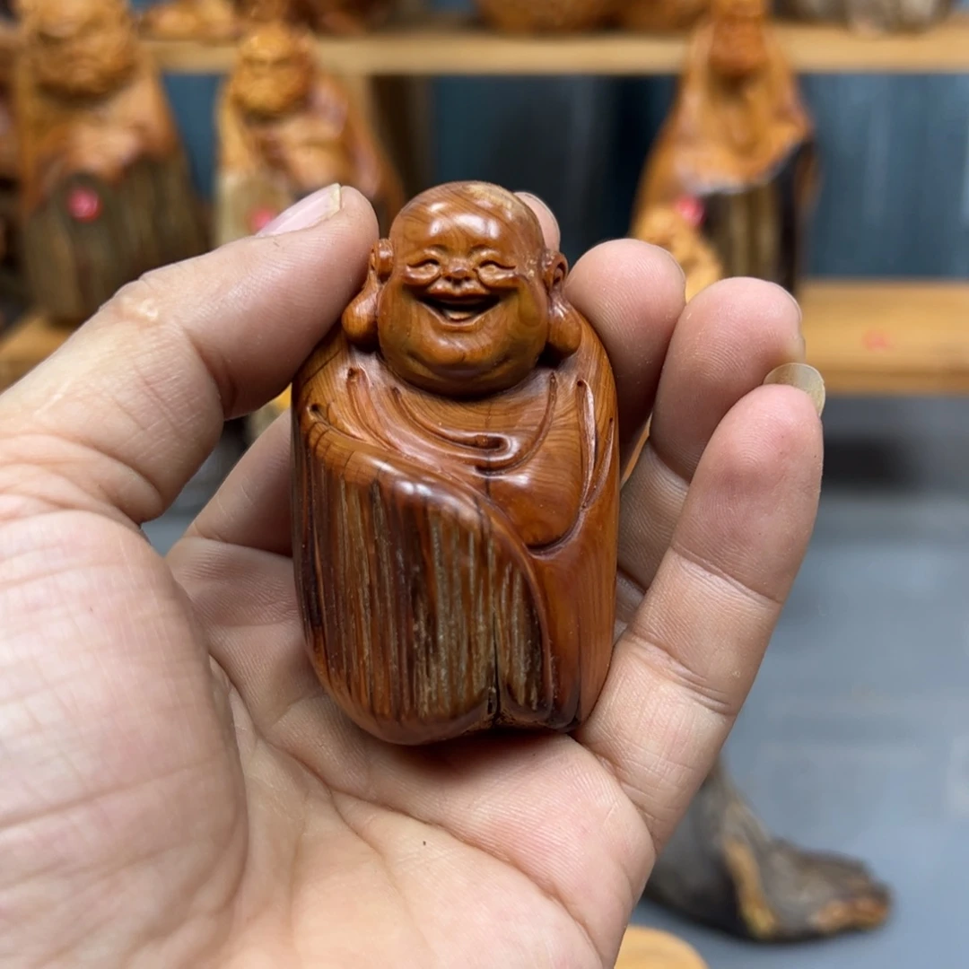 皇***静木崖柏木摆件手把件