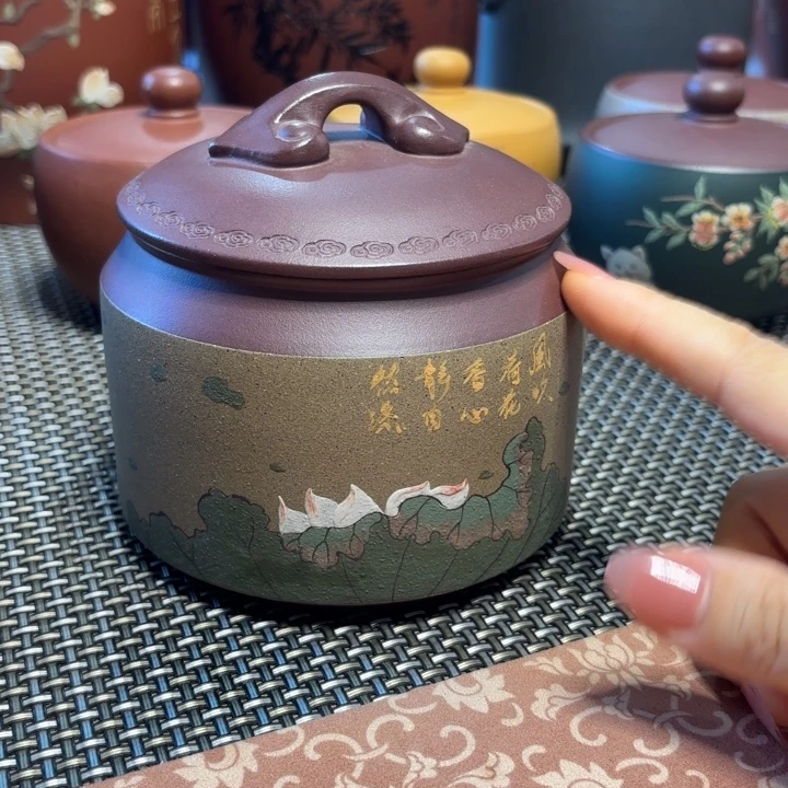 紫砂茶叶罐中高端紫砂茶叶罐