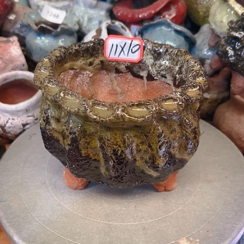 粗陶花盆手工花盆制作
