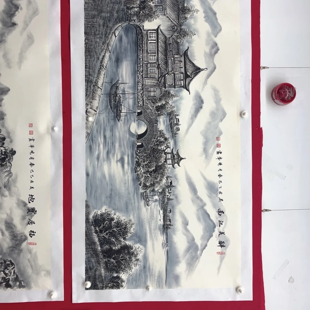 志***单国画绘画作品多次参加