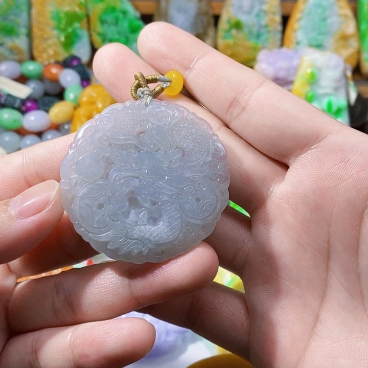未镶嵌定制翡翠翡翠龙牌