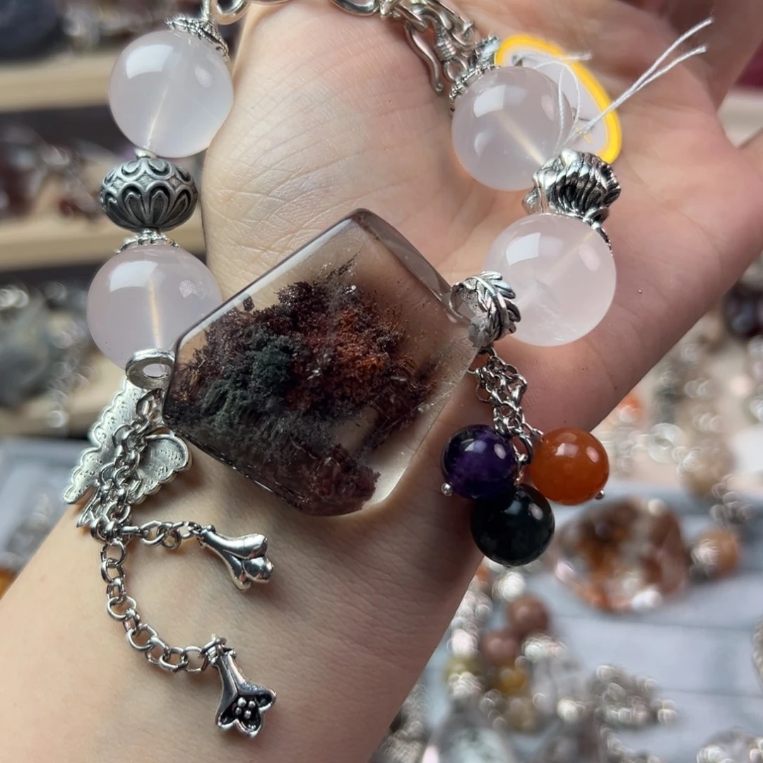 水晶手链合金招****务手串